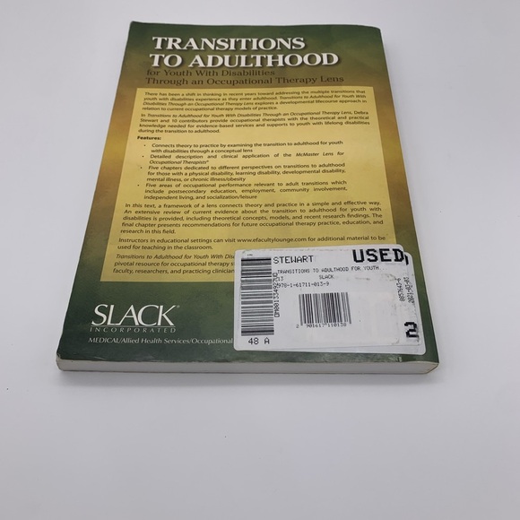TRANSITIONS TO ADULTHOOD FOR YOUTH WITH DISABILITIES by Stewart Mcs Ot Reg Debra - Picture 5 of 12